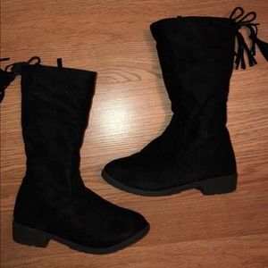 black boots